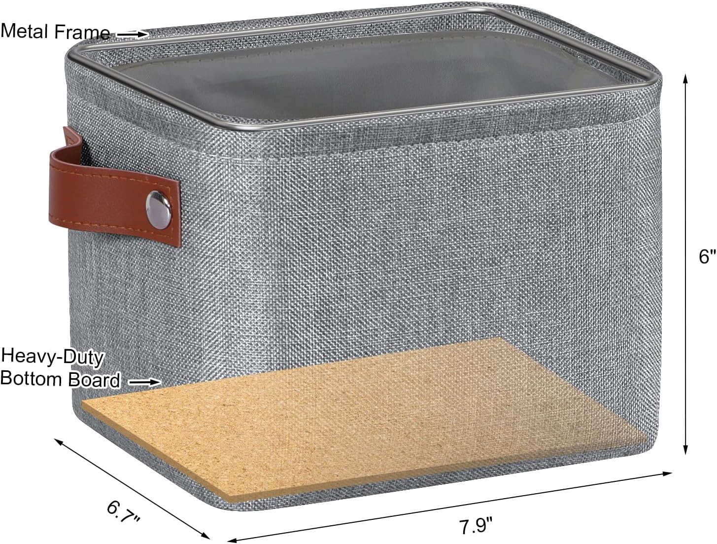 Small Fabric Storage Bin / Mini Storage Cube - Image 2