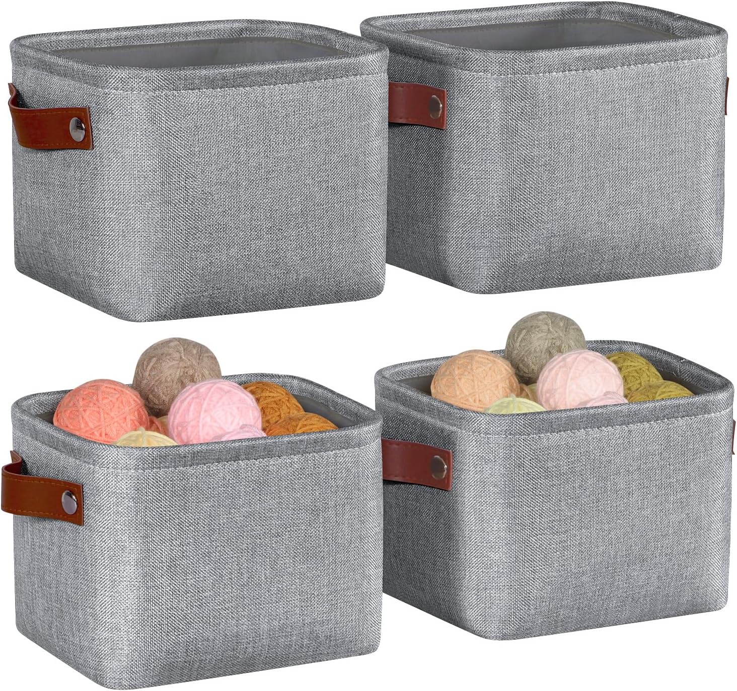 Small Fabric Storage Bin / Mini Storage Cube